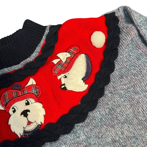 Vintage Knitwaves Scotty Dog Knit Sweater - Picture 3 of 7